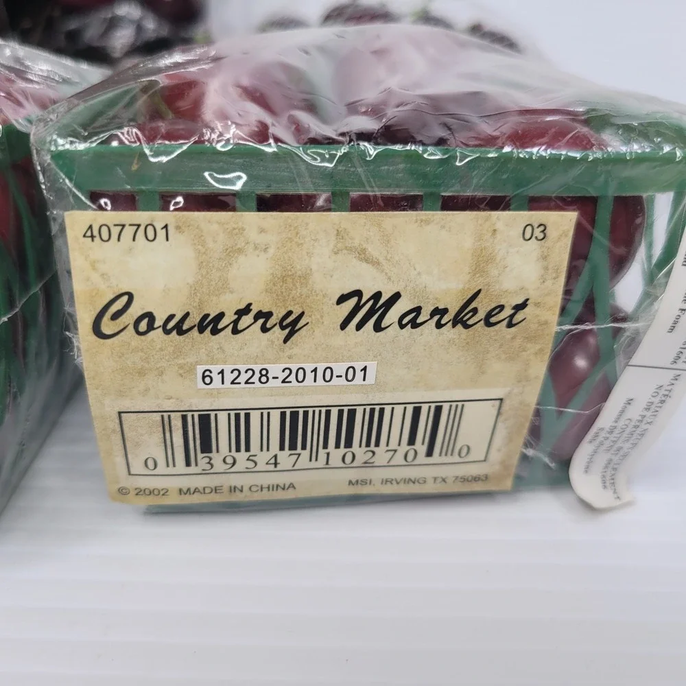 Realistic Artificial Cherries Fake Fruit Décor HUGE Unopened Lot 100+ Summer
